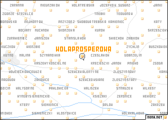 map of Wola Prosperowa