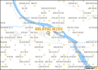 map of Wola Raciążek