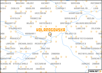 map of Wola Rogowska