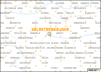 map of Wola Starowiejska