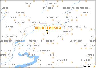 map of Wola Stróska