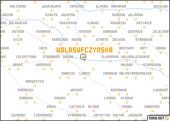 map of Wola Sufczyńska