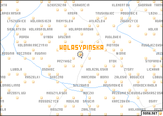 map of Wola Sypińska