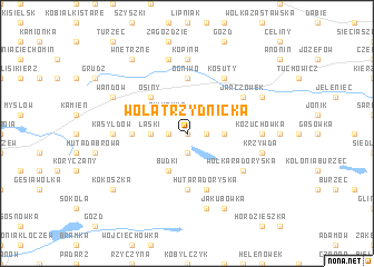 map of Wola Trzydnicka