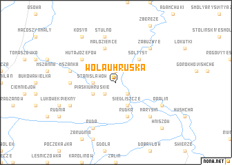 map of Wola Uhruska