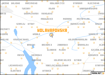 map of Wola Wapowska
