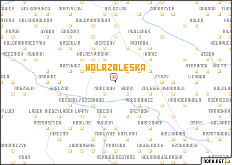 map of Wola Zaleska