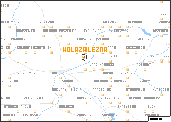 map of Wola Załężna