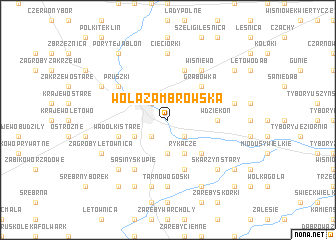 map of Wola Zambrowska