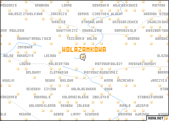 map of Wola Zamkowa