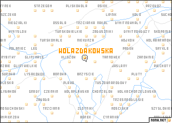 map of Wola Zdakowska