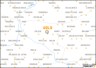 map of Wola