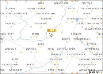 map of Wola