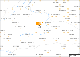 map of Wola