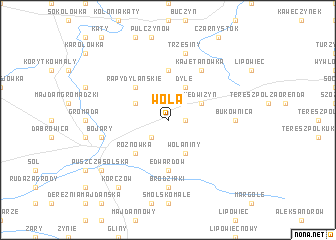 map of Wola