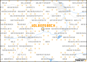 map of Wölbersbach