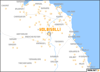 map of Wŏlbisal-li
