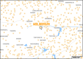 map of Wŏlbong-ni