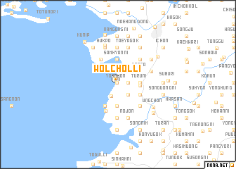 map of Wŏlchŏl-li