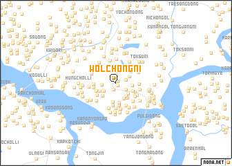 map of Wŏlchŏng-ni