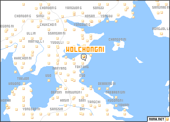 map of Wŏlchŏng-ni