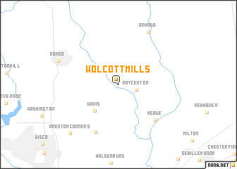 map of Wolcott Mills