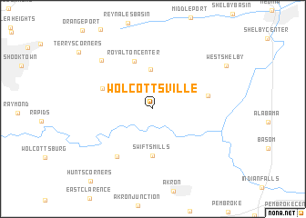 map of Wolcottsville