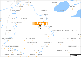 map of Wołczyny