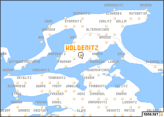 map of Woldenitz