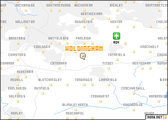 map of Woldingham