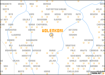 map of Wolenkomī