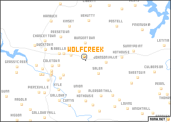 map of Wolf Creek