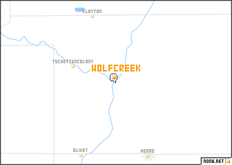 map of Wolf Creek