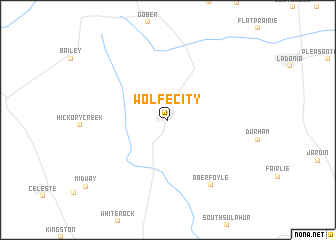 map of Wolfe City