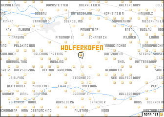 map of Wolferkofen