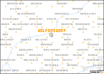 map of Wolfersdorf