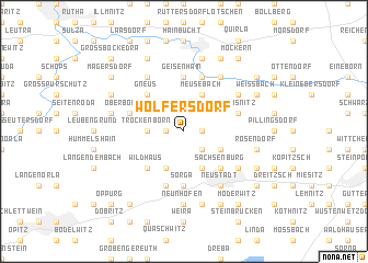 map of Wolfersdorf