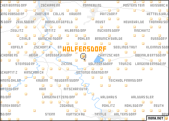 map of Wolfersdorf