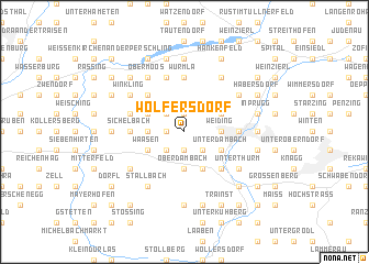 map of Wolfersdorf