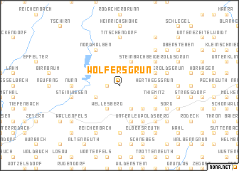 map of Wolfersgrün