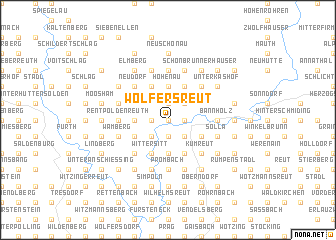 map of Wolfersreut