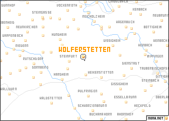 map of Wolferstetten