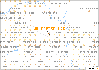 map of Wolfertschlag