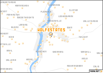 map of Wolf Estates