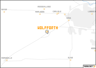 map of Wolfforth