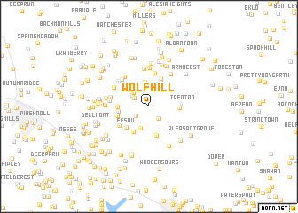 map of Wolf Hill