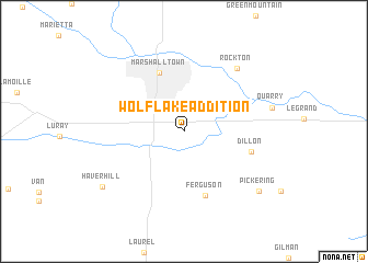 map of Wolf Lake Addition