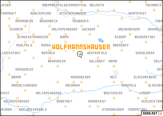 map of Wolfmannshausen