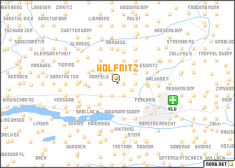 map of Wölfnitz