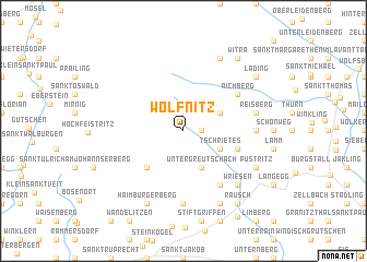 map of Wölfnitz